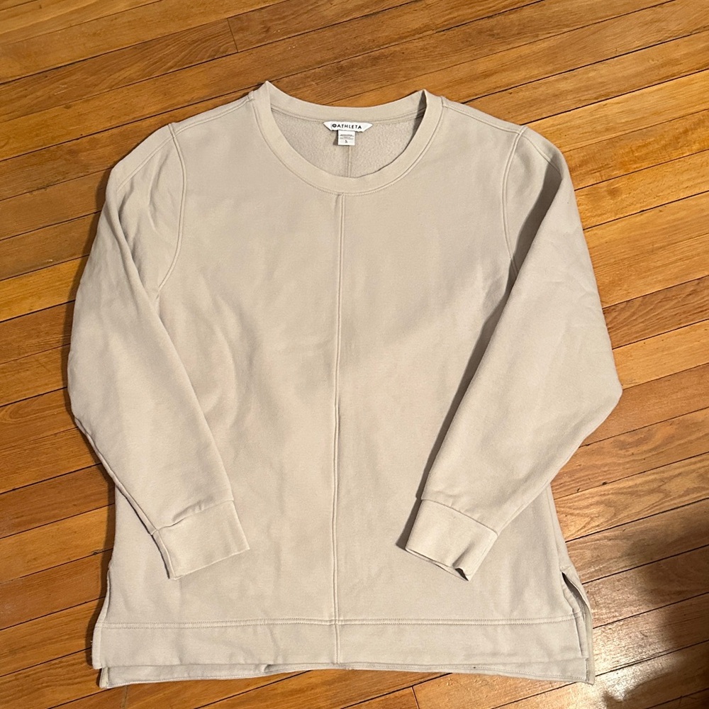 Athleta Retroplush  Long Sleeve crew neck Sweatshirt